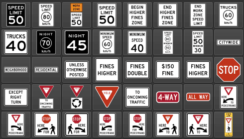 Road signs and street assets captured with GeoCam